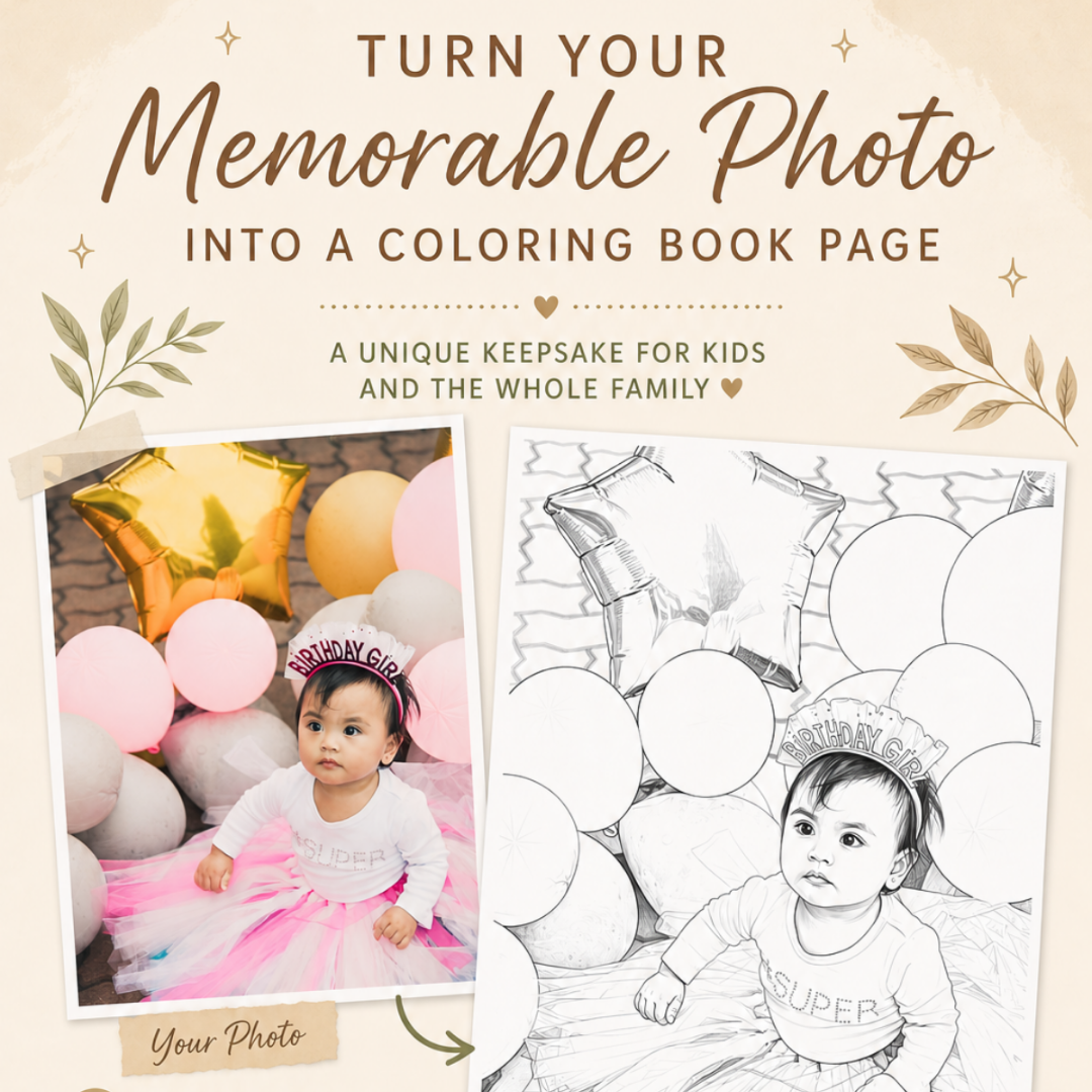 Personalized Colouring Book (Father's Day Promo)