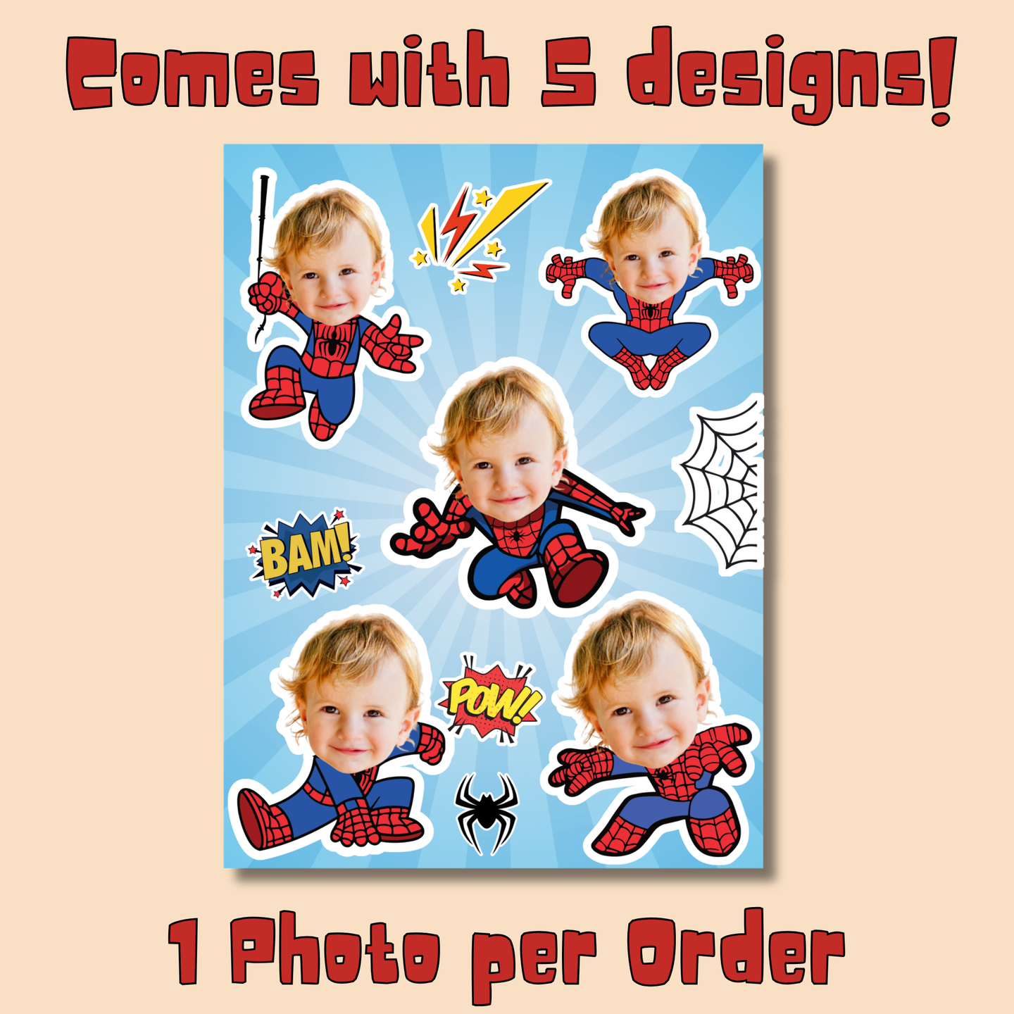 Spider-Man Sticker Sheet