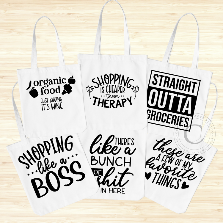 Canvas Tote Market Tote Slogan Bag Bags With Sayings She - Etsy